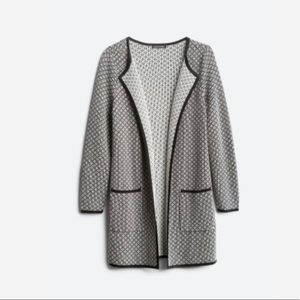 41 Hawthorn Navie Contrast Trim Coatigan